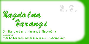 magdolna harangi business card